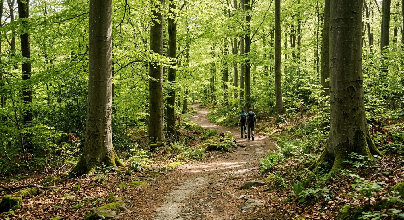 Ruter gennem dansk skov og mose